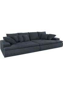 Mr. Couch Big-Sofa, Wahlweise Mit Kaltschaum (140kg Belastung/Sitz) Und Aquaclean-Stoff blau, Größe B/H/T: 300 cm x 85 cm x 142 cm B/H/T: 300 cm x...