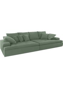 Mr. Couch Big-Sofa, Wahlweise Mit Kaltschaum (140kg Belastung/Sitz) Und Aquaclean-Stoff grün, Größe B/H/T: 300 cm x 85 cm x 142 cm B/H/T: 300 cm x...