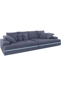 Mr. Couch Big-Sofa, Wahlweise Mit Kaltschaum (140kg Belastung/Sitz) Und Aquaclean-Stoff blau, Größe B/H/T: 300 cm x 85 cm x 142 cm B/H/T: 300 cm x...
