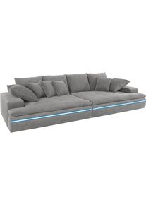 Mr. Couch Big-Sofa, Wahlweise Mit Kaltschaum (140kg Belastung/Sitz) Und Aquaclean-Stoff grau, Größe B/H/T: 300 cm x 85 cm x 142 cm B/H/T: 300 cm x...