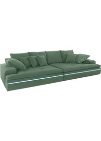 Mr. Couch Big-Sofa, Wahlweise Mit Kaltschaum (140kg Belastung/Sitz) Und Aquaclean-Stoff grün, Größe B/H/T: 300 cm x 85 cm x 142 cm B/H/T: 300 cm x...