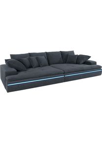 Mr. Couch Big-Sofa, Wahlweise Mit Kaltschaum (140kg Belastung/Sitz) Und Aquaclean-Stoff blau, Größe B/H/T: 300 cm x 85 cm x 142 cm B/H/T: 300 cm x...