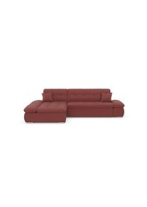 DOMO collection Ecksofa »Moric«, Im Xxl-Format, Wahlweise Mit Bettfunktion Und Armlehnenverstellung lila, Größe B/H/T: 300 cm x 80 cm x 172 cm...