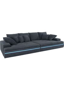 Mr. Couch Big-Sofa, Wahlweise Mit Kaltschaum (140kg Belastung/Sitz) Und Aquaclean-Stoff blau, Größe B/H/T: 300 cm x 85 cm x 142 cm B/H/T: 300 cm x...