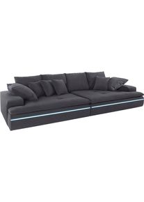 Mr. Couch Big-Sofa, Wahlweise Mit Kaltschaum (140kg Belastung/Sitz) Und Aquaclean-Stoff grau, Größe B/H/T: 300 cm x 85 cm x 142 cm B/H/T: 300 cm x...