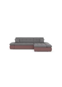 DOMO collection Ecksofa »Moric«, Im Xxl-Format, Wahlweise Mit Bettfunktion Und Armlehnenverstellung lila, Größe B/H/T: 300 cm x 80 cm x 172 cm...