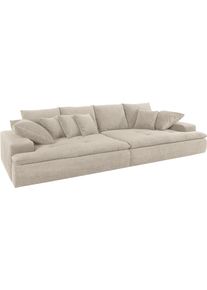 Mr. Couch Big-Sofa, Wahlweise Mit Kaltschaum (140kg Belastung/Sitz) Und Aquaclean-Stoff beige, Größe B/H/T: 300 cm x 85 cm x 142 cm B/H/T: 300 cm x...