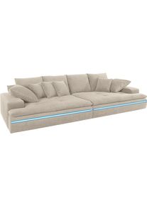 Mr. Couch Big-Sofa, Wahlweise Mit Kaltschaum (140kg Belastung/Sitz) Und Aquaclean-Stoff beige, Größe B/H/T: 300 cm x 85 cm x 142 cm B/H/T: 300 cm x...