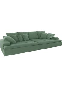 Mr. Couch Big-Sofa, Wahlweise Mit Kaltschaum (140kg Belastung/Sitz) Und Aquaclean-Stoff grün, Größe B/H/T: 300 cm x 85 cm x 142 cm B/H/T: 300 cm x...