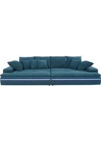 Mr. Couch Big-Sofa, Wahlweise Mit Kaltschaum (140kg Belastung/Sitz) Und Aquaclean-Stoff blau, Größe B/H/T: 300 cm x 85 cm x 142 cm B/H/T: 300 cm x...