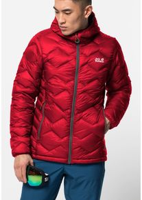 Jack Wolfskin Skijacke »Argo Peak Jacket M«, Mit Kapuze grau, Größe XL (54/56), Daunenjacke