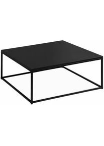 Sweeek - Table basse. Industrielle. structure métal noir. l 80 x l 80 x h 36cm - Noir