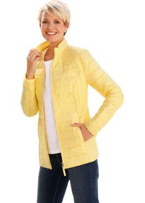 Damska Prešívaná bunda, ľahko vatovaná citrónová veľkosť 56