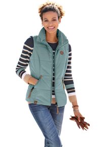 Damska Prešívaná vesta z mikrovlákna nefritová veľkosť 54