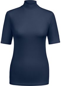 w&auml;schepur Damer Elegant linne med st&aring;krage marin Gr&ouml;&szlig;e 40