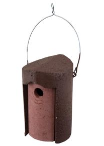Schwegler Trou de nid à trou pour oiseau en béton pour bois 1B, trou 32 mm
