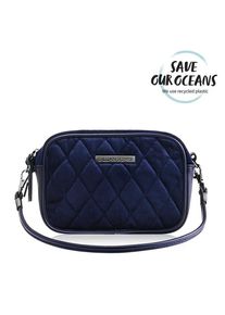 Gillian Jones Natascha makeup purse in blue velor