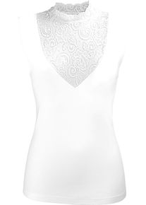 Nina von C. Damer Elegant linne med st&aring;krage vit Gr&ouml;&szlig;e 40