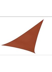 Perel Sombreado velo, repelente de agua, 3.6 x 3.6 x 3.6 m, 160 g/m², poliéster, triangular, marrón rojizo
