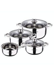 San Ignacio - Conjunto de Panelas Cassel 16/18/20/24cm em Aço Inox Adequado para Indução