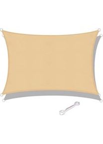 Toldo Vela Sombra Jardin Cuadrada 5.0x5.0 metros Beige