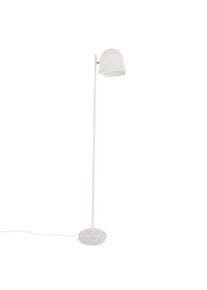 Sulion Lámpara de pie Paris, en acabado blanco arenado y detalle dorado. Casquillo E27, potencia 40W, altura 1500mm