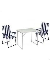 Conjunto de mesa y 2 sillas plegables Aktive