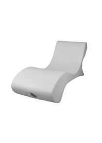 Sined ANDROMEDA Chaise longue realizzata in polietilene di alta qualità da 168x60x67 cm, Bianca