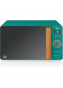 Swan Nordic Microondas digital 20L, 6 niveles funcionamiento, Digital, 800W, Verde Mate