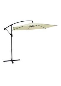 Parasol excéntrico banana 300 cm crema Aktive