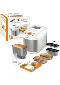 Imetec Zero-Glu - Panificadora, 20 Programas Pan y Dulces, sin Gluten, Accesorios para 3 Formas de Pan, Amasa, Fermenta y Hornea, 920 vatios