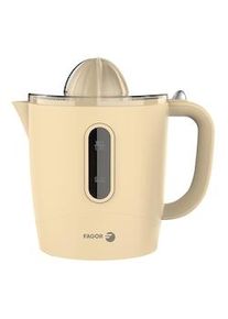 Fagor - Exprimidor eléctricoVinttage Cream 30W. Capacidad de 1L y dos conos incluidos. Piezas totalmente desmontables y aptas para lavavajillas.