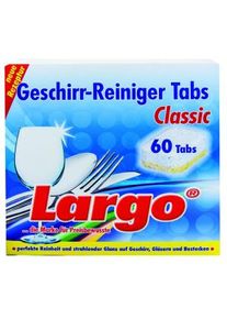 Weco LARGO Geschirr-Reiniger Tabs Classic, Faltschachtel wiederverschließbar, 1 Packung = 60 Tabs à 18 g