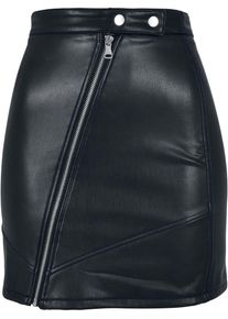 Urban Classics Ladies Synthetic Leather Biker Skirt Minirock schwarz