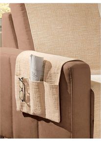 unisex Woonserie in naturel ,maat 40x55 cm, - 2 armleuningbeschermers, WITT, 48% Polyacryl, 41% Polyester, 11% Katoen