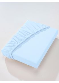 Dormisette unisex Laken in lichtblauw ,maat 1 st. 150x250 cm - Normaal laken, Witt, 100% Katoen