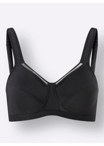 wäschepur Dames Comfort-bh zonder beugel in zwart ,maat 100B, Witt, 95% Katoen, 5% Elastan
