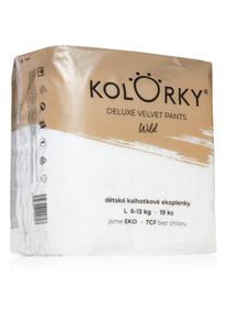 Kolorky Deluxe Velvet Pants Wild disposable nappy pants size L 8-13 Kg 19 pc