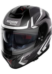 Nolan N80-8 Rumble N-Com, integraalhelm , kleur: Mat Zwart/Wit/Grijs , maat: XL