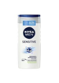 Beiersdorf AG NIVEA MEN Body Cleansing Pflegedusche, Duschgel für Körper, Gesicht und Haar, 250 ml - Flasche, Sensitive