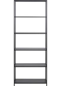 Andas Bücherregal »New York«, Regal, Aus Einem Metallgestell In Gradliniger Optik, Höhe 185 Cm schwarz, Größe B/H/T: 70 cm x 185 cm x 30 cm B/H/T:...