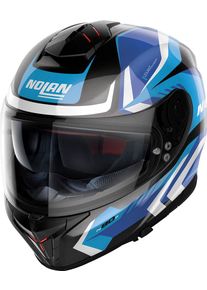 Nolan N80-8 Rumble N-Com, integraalhelm , kleur: Lichtblauw/Donkerblauw/Zwart/Wit , maat: M