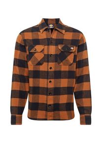 Dickies Heren Overhemd 'New Sacramento' cognac / zwart S