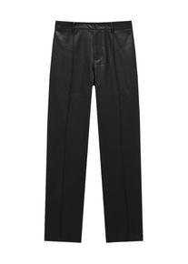 Pull&Bear Pull&Bear Pantalon à plis Femme noir taille XL
