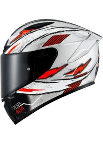 Suomy Track-1 404, integraalhelm , kleur: Mat Zilver/Rood/Zwart , maat: M