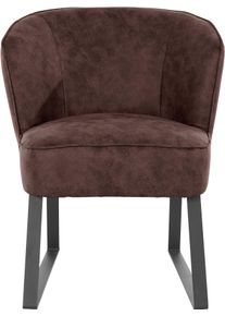 exxpo - sofa fashion Sessel, mit Keder und Metallfüßen, Bezug in verschiedenen Qualitäten