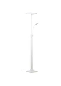 BRILLIANT LEUCHTEN Led Deckenfluter »Forrester«, 1 Flammig-Flammig, Lesearm, H 230cm, Dimmbar, 3200lm, Warmweiß, Schwenkbar, Metall, weiß, Größe...