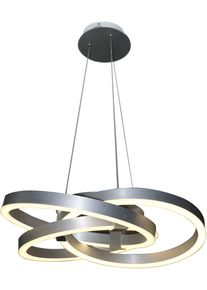 Näve Näve Led Pendelleuchte »Divora«, 1 Flammig-Flammig, Led Hängelampe, Led Hängeleuchte, Smart Home grau, Größe Ø 58 cm 1 flammig , Material: Metall,...