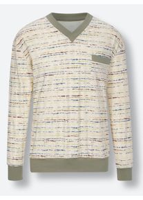 G&ouml;tting Heren Pyjama in groen/naturel ,maat 46, Witt, 100% Katoen