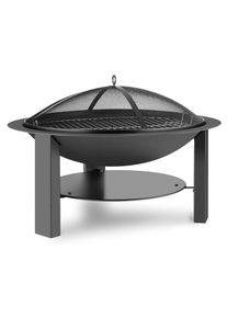 Blumfeldt Mithras tűzrakóhely, Ø75cm, szikrafogó, Ø60cm grill rostély, öntvény, acél